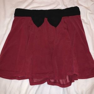 Maroon skater skirt